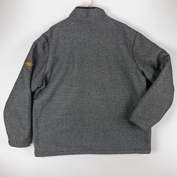 Orvis Sherpa Lined Fleece Pullover Mens 2XL Relaxed Fit Sweater Gray Heavyweight - Picture 10 of 12